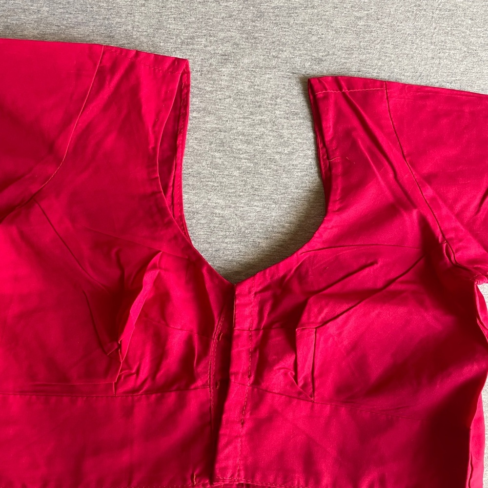 Women’s pink saree blouse